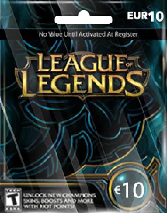 League of Legends 10 Euro Card EU West