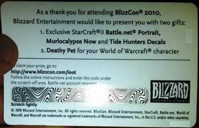 Deathy (Смертик) питомец Blizzcon 2010