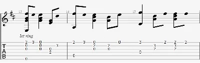 I look in the lake blue tabs for guitar