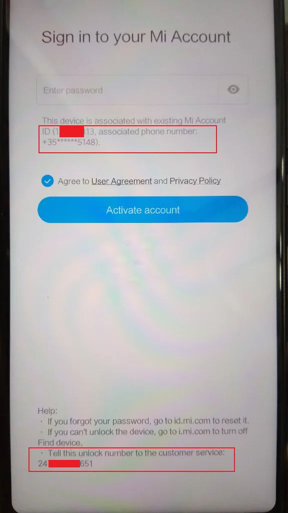 Xiaomi Mi Account official RU KZ Clean