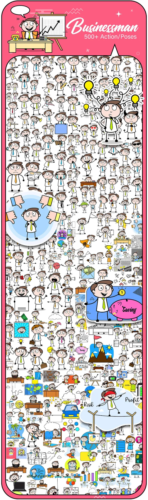 8,000+ Cartoon Character Vectors