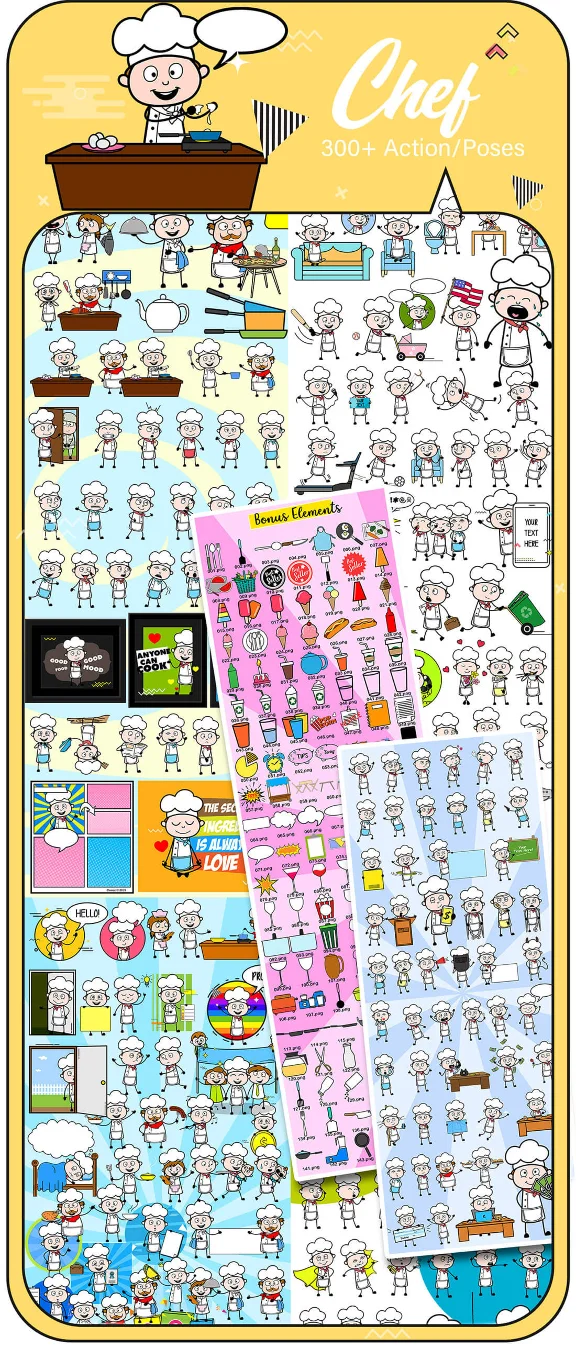8,000+ Cartoon Character Vectors