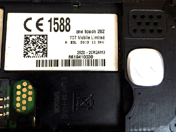 Alcatel OT-282X. NCK code