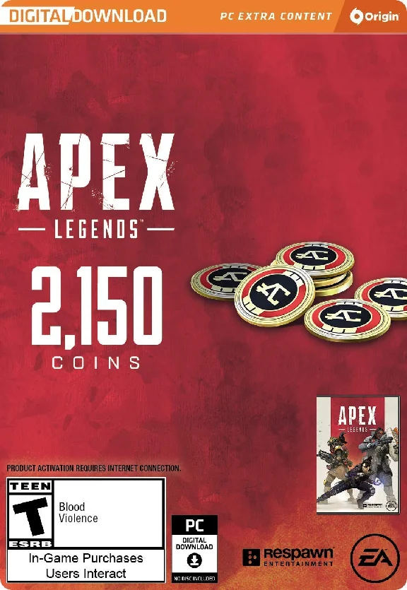 APEX LEGENDS - 2,150 APEX COINS (ORIGIN) | GLOBAL