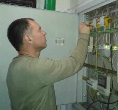 electrical installation in the apartment
