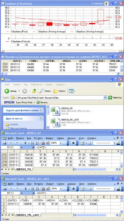 Утилита для QUIK Экспорт котировок из QUIK