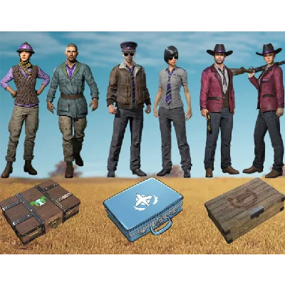 TWITCH PRIME PUBG 3 SETS Crates✅JUNGLE+PILOT+GUNSLINGER
