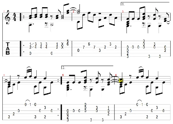 Do your windows (I. talc) - arranged for guitar