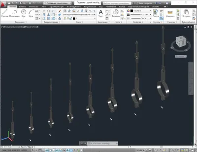 Подвески с одной тягой для труб