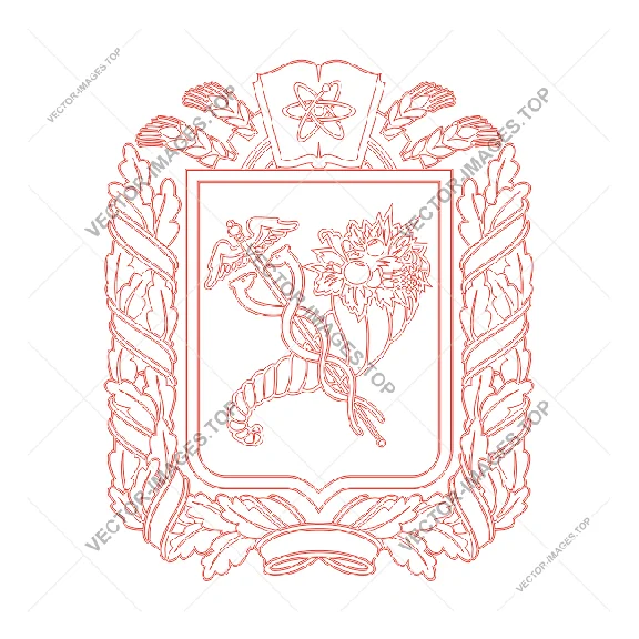 Kharkov oblast (Ukraine), Coat of arms (vinyl-ready)