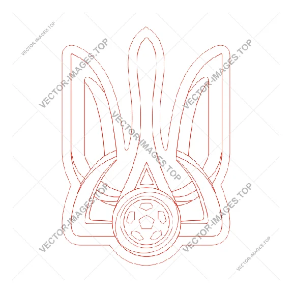 Football Federation (Ukr), Vector image (vinyl-ready)