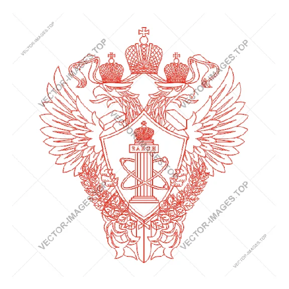 Rostehnadzor, Emblem, vector image (vinyl-ready)