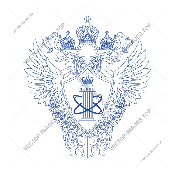 Rostehnadzor, Emblem, vector image (vinyl-ready)