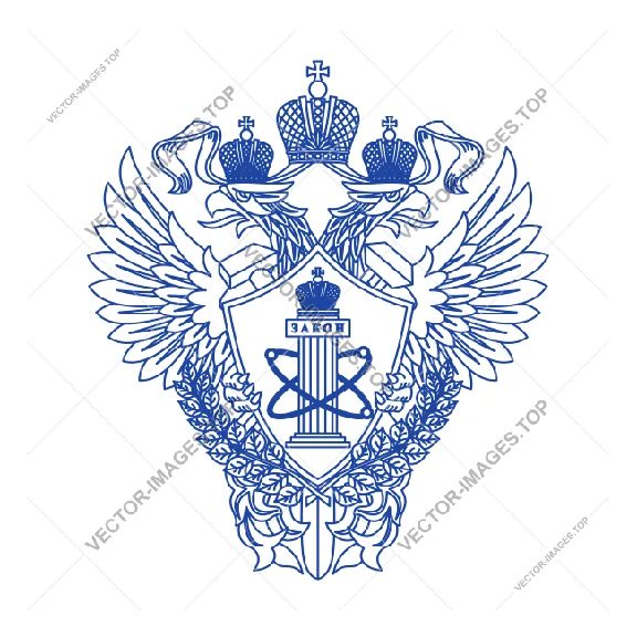 Rostehnadzor, Emblem, vector image (vinyl-ready)