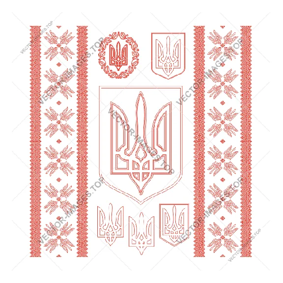 Украина, Векторный герб