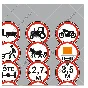 Road signs of Ukraine - Forbidding, Vector image
