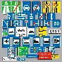 Road signs of Ukraine - Information, Vector image
