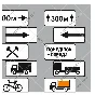 Road signs of Ukraine - Plates, Vector image