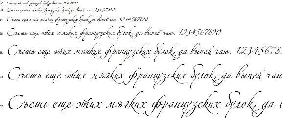 89 РУКОПИСНЫЕ ШРИФТЫ