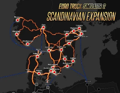 Euro Truck Simulator 2 Scandinavia (steam key) -- RU