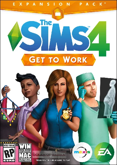 The Sims 4 Get to Work (EA App DLC Key) Multilanguage