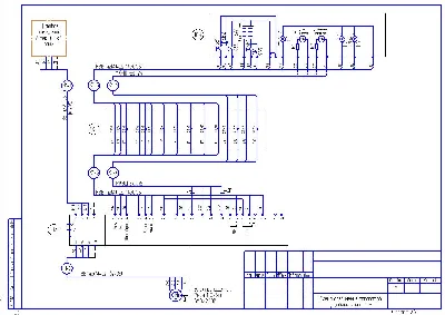 The scheme of turning on of the pump via the frequency
