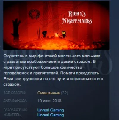 Richy´s Nightmares STEAM KEY REGION FREE GLOBAL