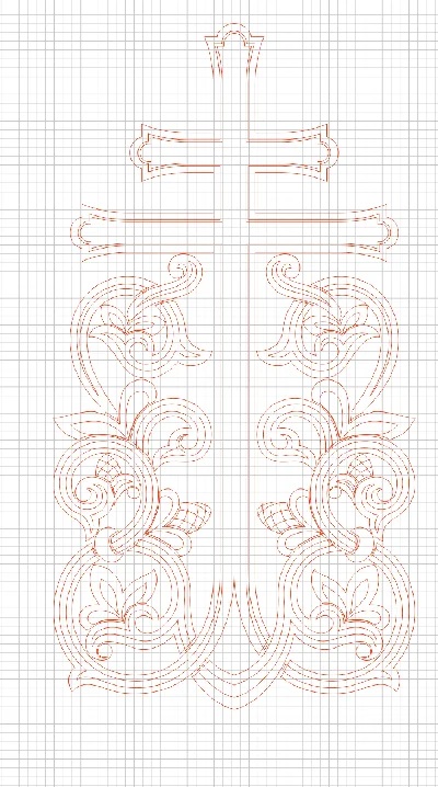 Cross_1 (vector for CNC machine)