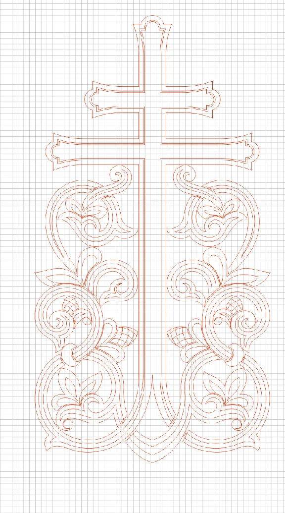 Cross_1 (vector for CNC machine)