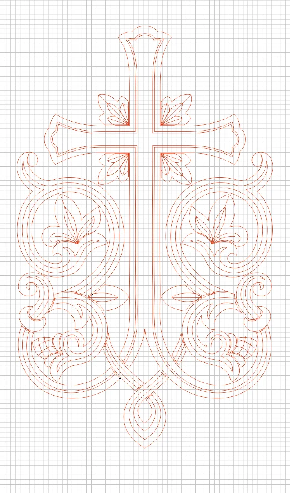 Cross_2 (vector for CNC machine)