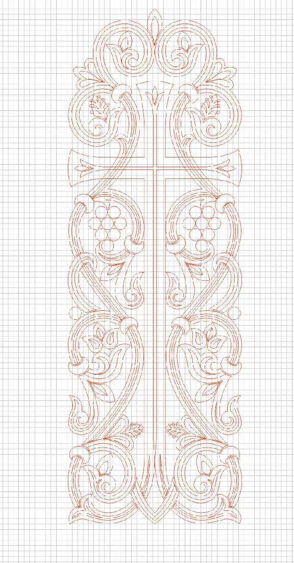 Cross_6 (vector for CNC machine)