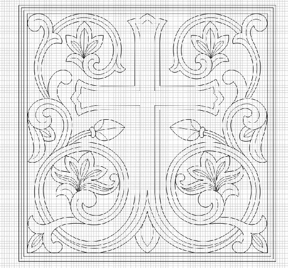Pile_1 (vector for CNC machine)