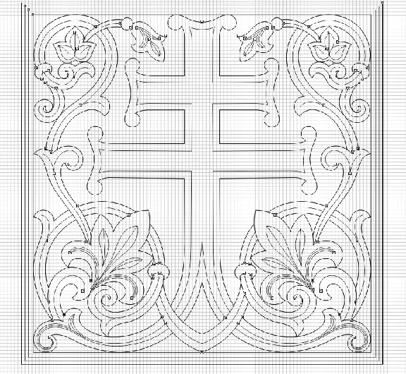 Shroud_2 (vector for a CNC machine)