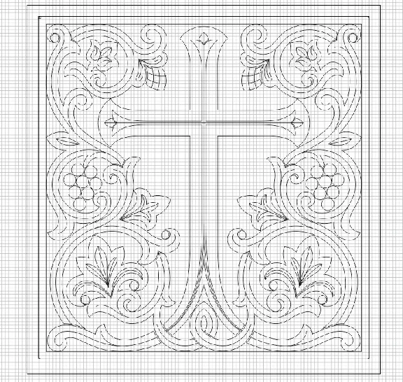 Shroud_4 (vector for a CNC machine)