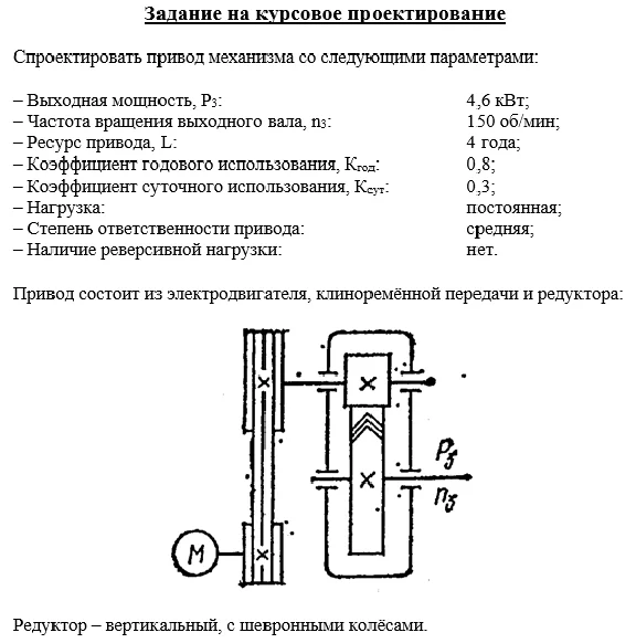 Machine parts_Course project. Option number 14
