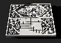 3d model of backgammon, chessboard for CNC machine