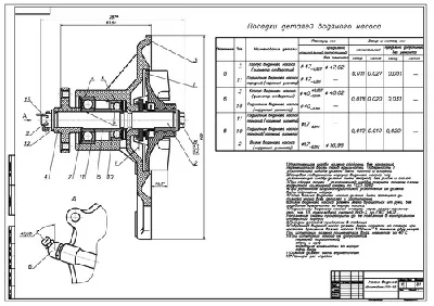 Drawing Water Pump GAZ-53