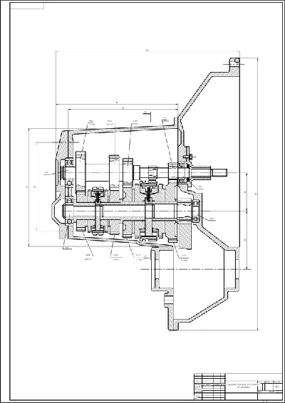 Plans transmission of VAZ-2108