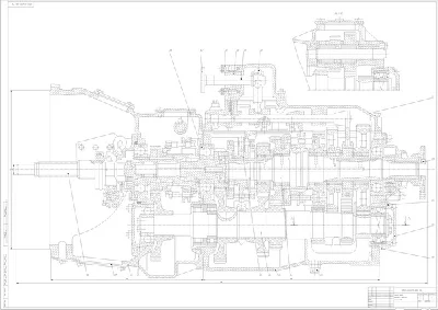 Drawing gearbox KAMAZ-55111