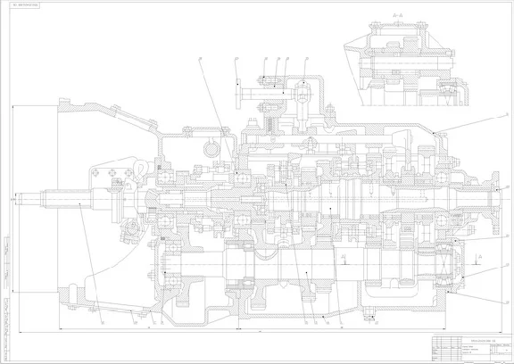 Drawing gearbox KAMAZ-55111