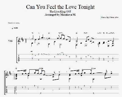 The Lion King OST - Can You Feel the Love Tonight
