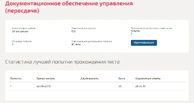 Документационное обеспечение управления.Тест Синергия