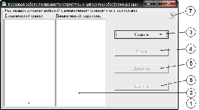 Coursework (Software implementation of dynamic lists)