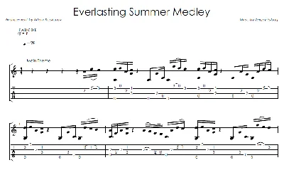 Everlasting Medley - Fingerstyle notes+tabs