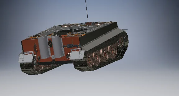 3D модель танка Tiger 1  Autodesk Inventor 940 ДЕТАЛЕЙ