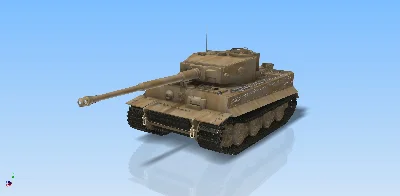3D модель танка Tiger 1  Autodesk Inventor 940 ДЕТАЛЕЙ