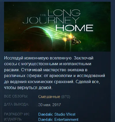 The Long Journey Home (Steam Key/Region Free)