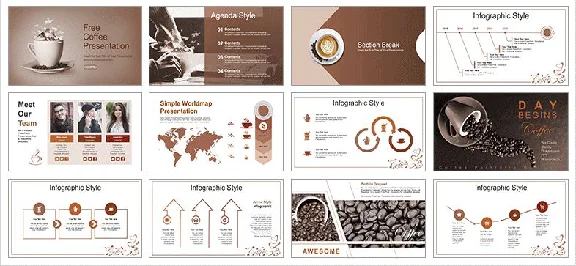 PowerPoint Presentation Premium Theme Coffee, Tea