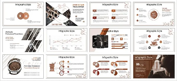 PowerPoint Presentation Premium Theme Coffee, Tea