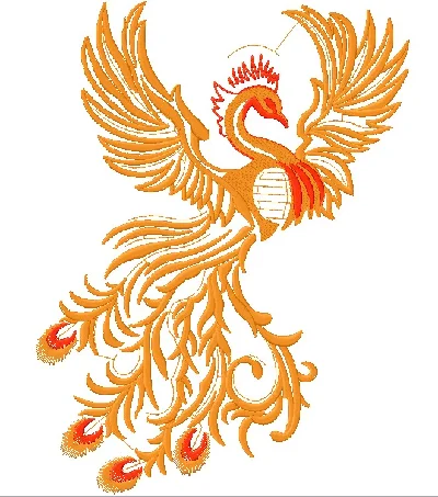 Computer-Embroidery "Firebird"